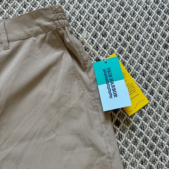 NEW Fair Harbor The Midway Short Size 34 Khaki Men’s Shorts Casual Tan Chino - Picture 4 of 7